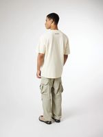 Polera M/C Unisex Patch Tee Blanco Blue Banana