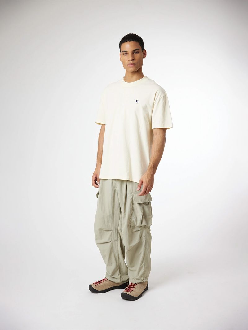 Polera M/C Unisex Patch Tee Blanco Blue Banana