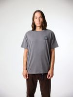 Polera M/C Unisex Nature Tee Gris Oscuro Blue Banana