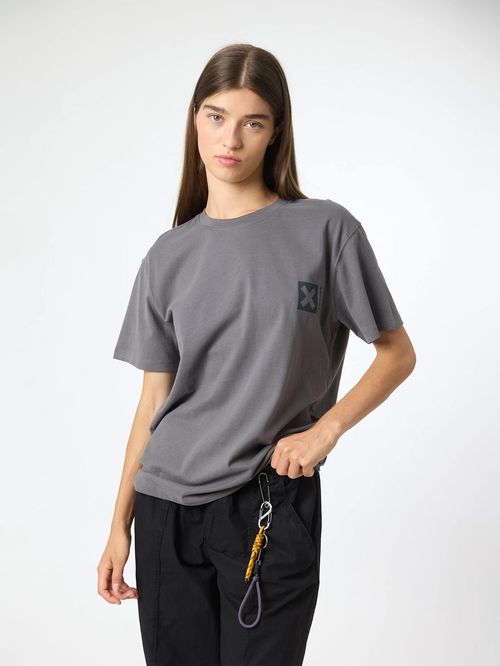 Polera M/C Unisex Nature Tee Gris Oscuro Blue Banana