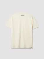 Polera M/C Unisex Patch Tee Blanco Blue Banana