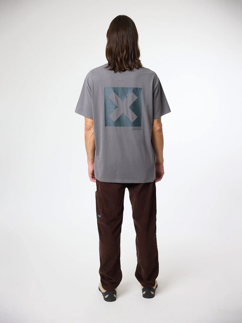 Polera M/C Unisex Nature Tee Gris Oscuro Blue Banana