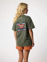 Polera M/C Unisex Classic Tee Verde Blue Banana