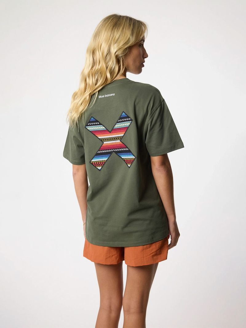 Polera M/C Unisex Classic Tee Verde Blue Banana