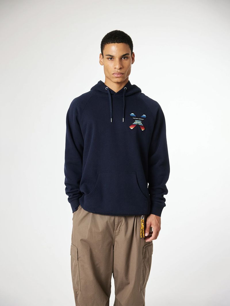 Poleron Unisex Classic Hoodie Negro Blue Banana