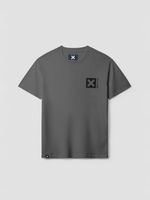 Polera M/C Unisex Nature Tee Gris Oscuro Blue Banana