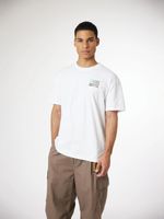 Polera M/C Unisex Square Tee Blanco Blue Banana