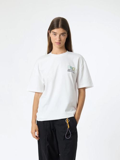 Polera M/C Unisex Square Tee Blanco Blue Banana