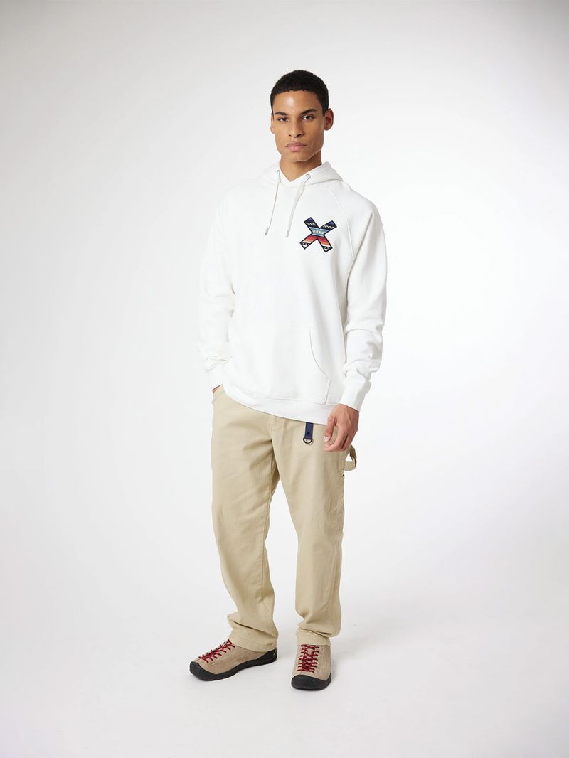 Poleron Unisex Classic Hoodie Blanco Blue Banana