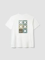 Polera M/C Unisex Square Tee Blanco Blue Banana