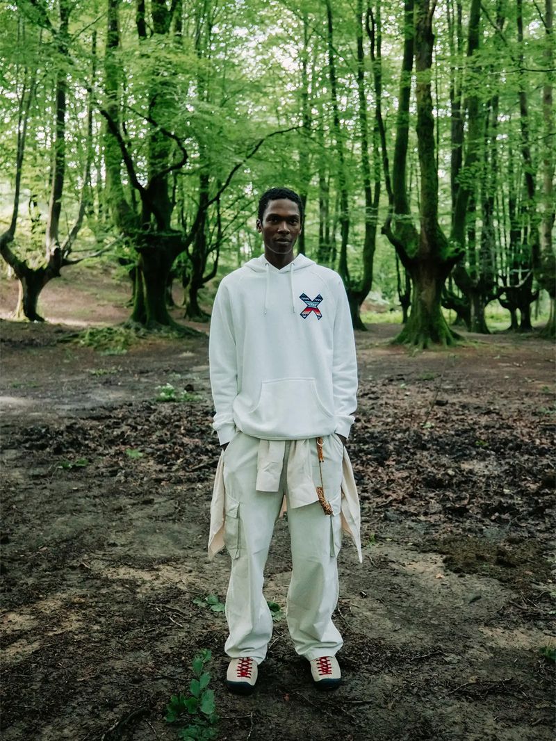 Poleron Unisex Classic Hoodie Blanco Blue Banana