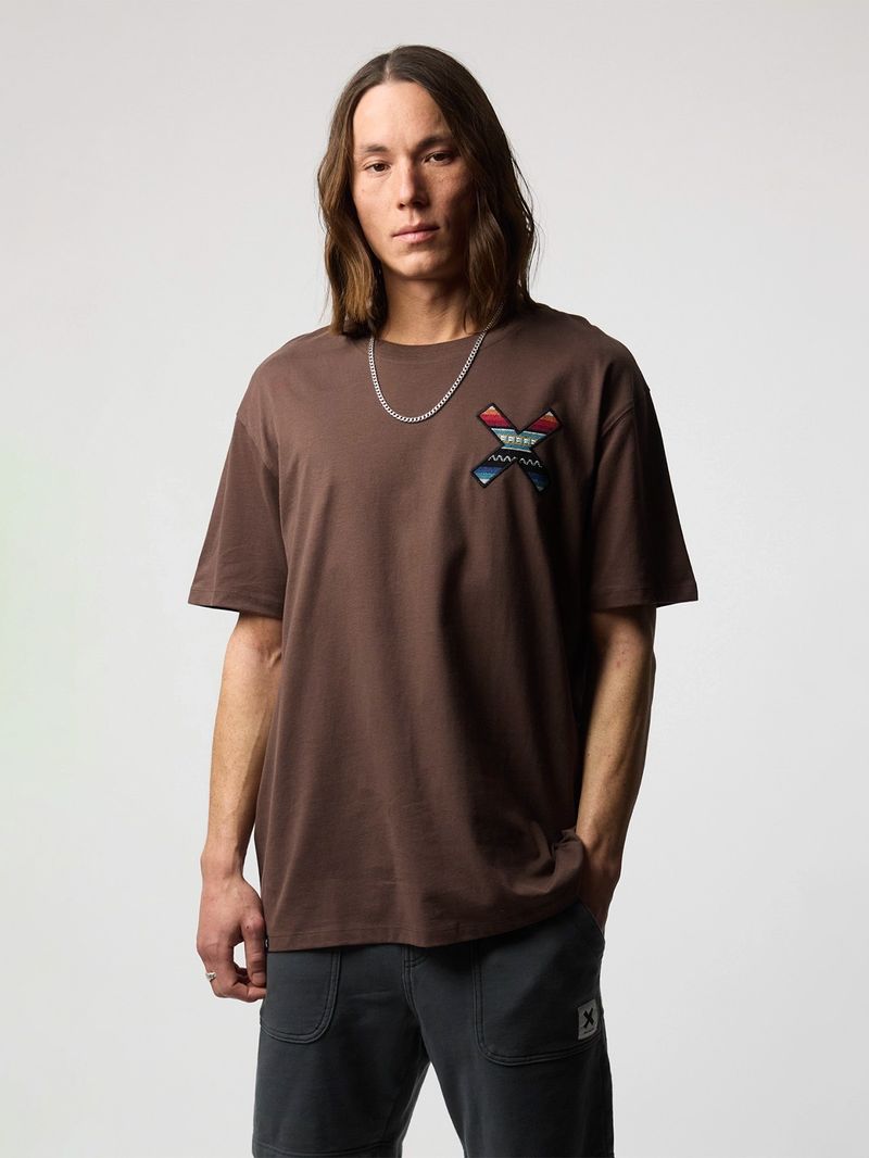 Polera M/C Unisex Classic Tee Café Blue Banana