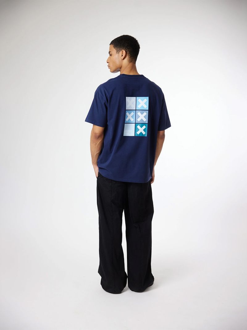 Polera M/C Unisex Square Tee Azul Blue Banana