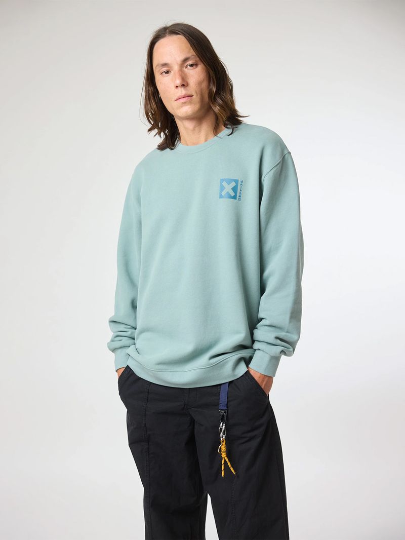 Poleron Unisex Nature Crew Menta Blue Banana