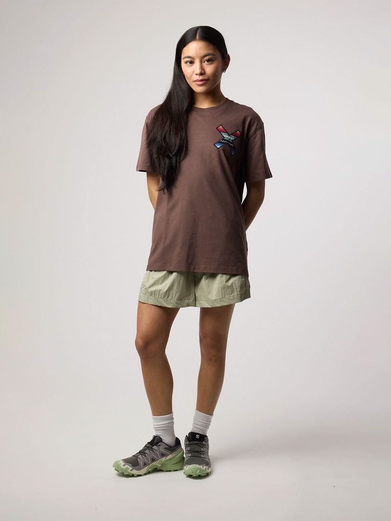 Polera M/C Unisex Classic Tee Café Blue Banana