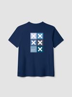 Polera M/C Unisex Square Tee Azul Blue Banana