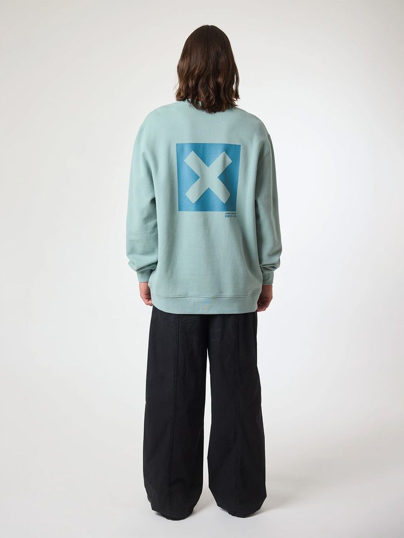 Poleron Unisex Nature Crew Menta Blue Banana