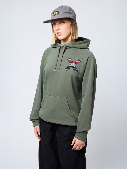 Poleron Unisex Classic Hoodie Verde Oscuro Blue Banana