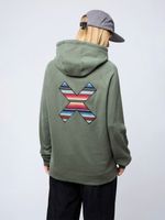 Poleron Unisex Classic Hoodie Verde Oscuro Blue Banana