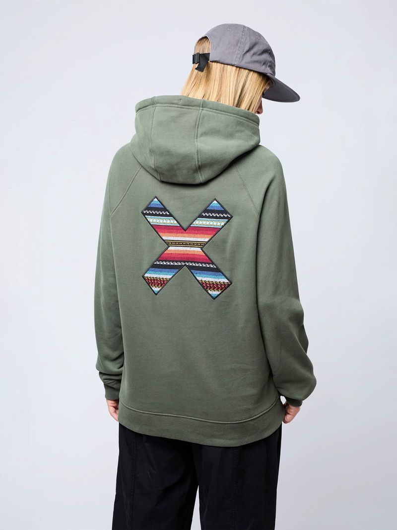 Poleron Unisex Classic Hoodie Verde Oscuro Blue Banana