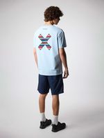 Polera M/C Unisex Classic Tee Celeste Blue Banana