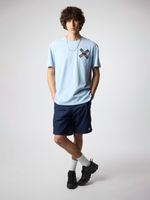 Polera M/C Unisex Classic Tee Celeste Blue Banana