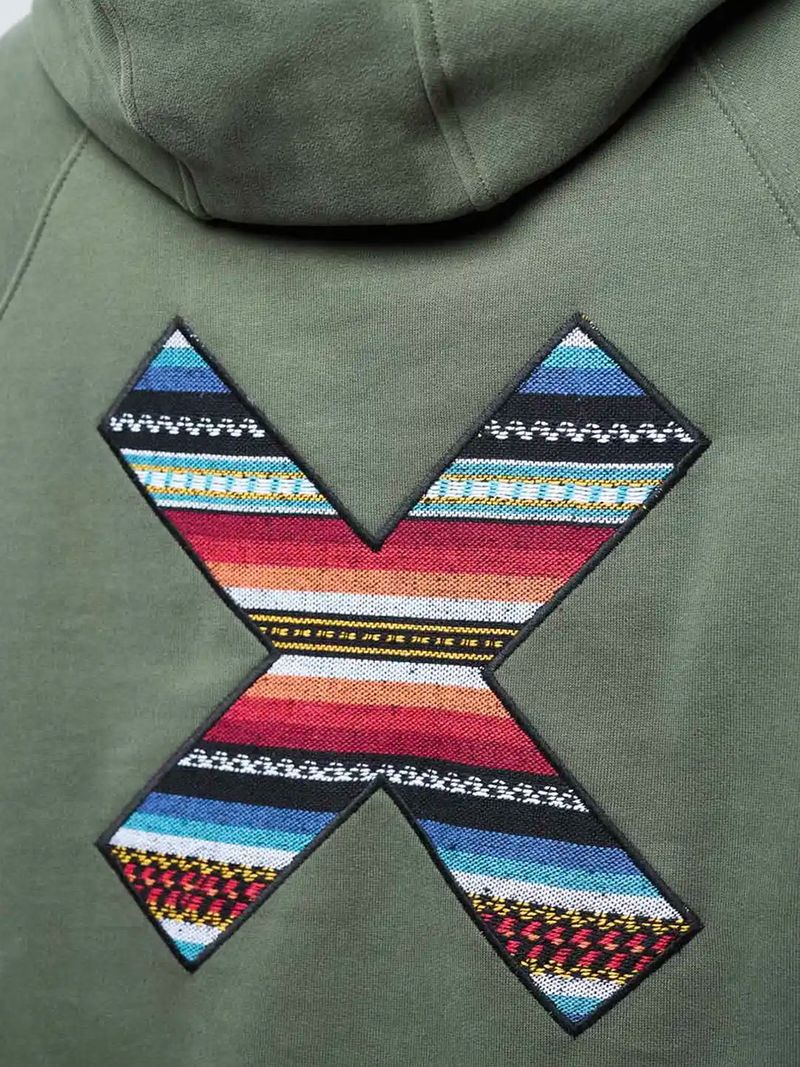 Poleron Unisex Classic Hoodie Verde Oscuro Blue Banana