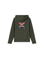 Poleron Unisex Classic Hoodie Verde Oscuro Blue Banana