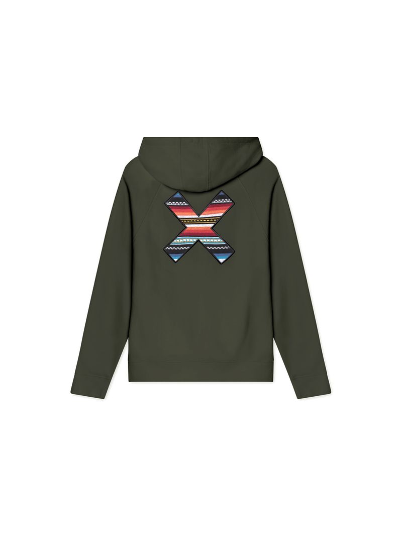 Poleron Unisex Classic Hoodie Verde Oscuro Blue Banana