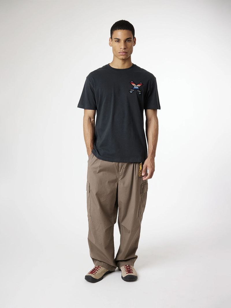 Polera M/C Unisex Classic Tee Negro Blue Banana