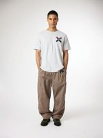 Polera M/C Unisex Classic Tee Gris Claro Blue Banana