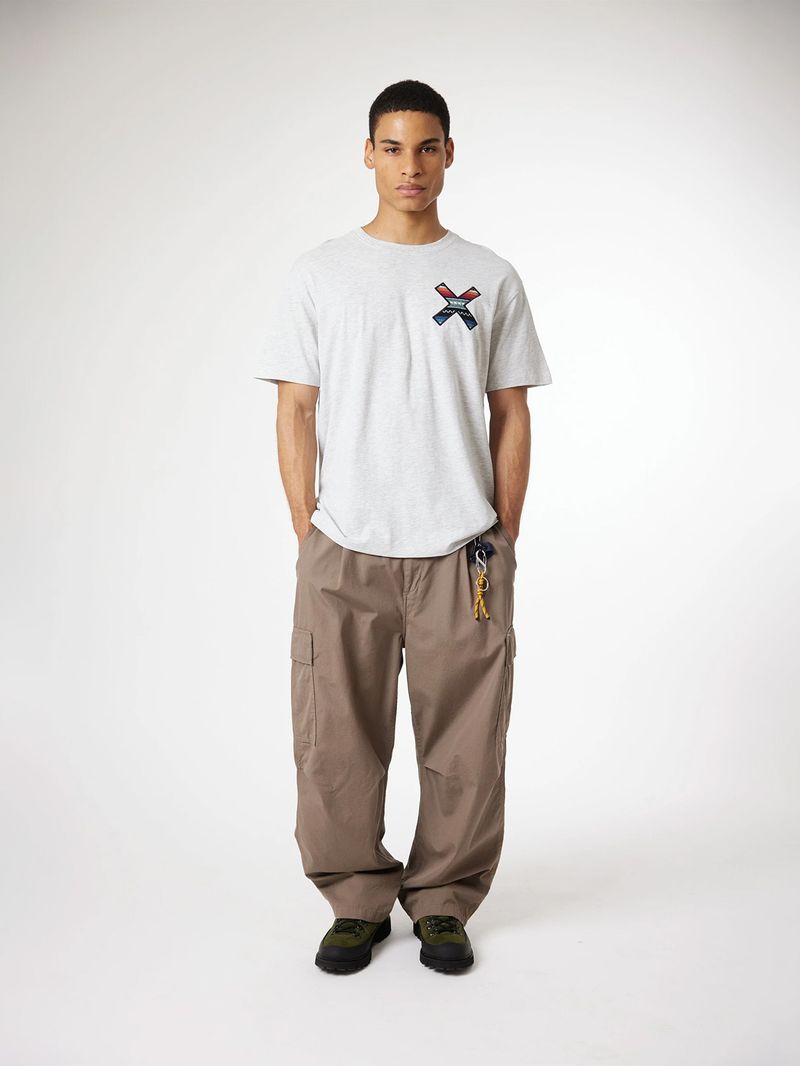 Polera M/C Unisex Classic Tee Gris Claro Blue Banana