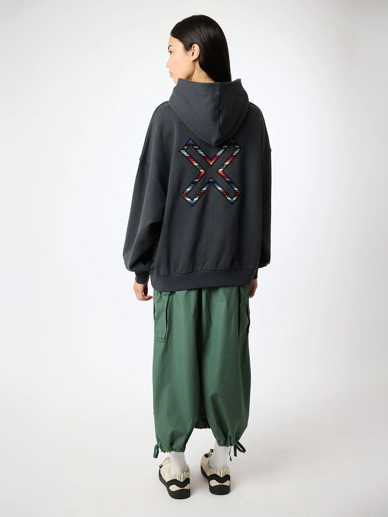 Poleron Unisex Karma Hoodie Negro Blue Banana