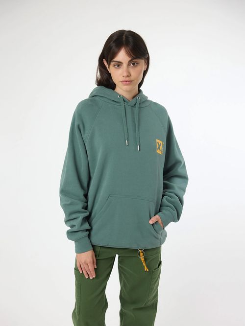 Poleron Unisex Nature Hoodie Verde Blue Banana