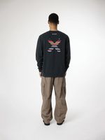 Poleron Unisex Classic Crew Negro Blue Banana