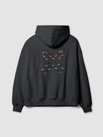 Poleron Unisex Karma Hoodie Negro Blue Banana