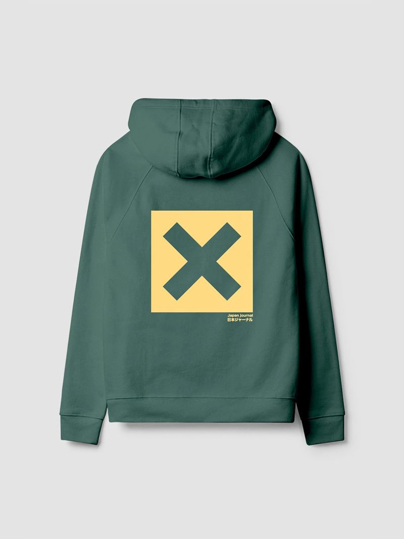 Poleron Unisex Nature Hoodie Verde Blue Banana