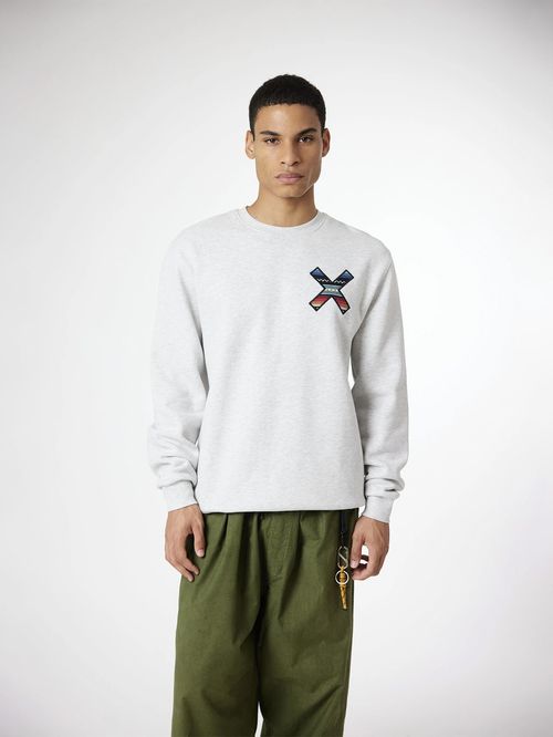 Poleron Unisex Classic Hoodie Gris Claro Blue Banana