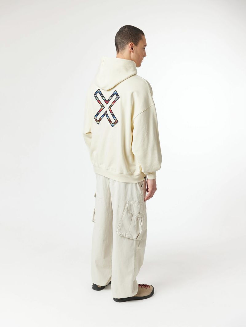 Poleron Unisex Karma Hoodie Blanco Blue Banana