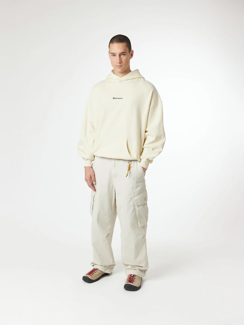 Poleron Unisex Karma Hoodie Blanco Blue Banana