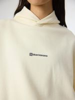 Poleron Unisex Karma Hoodie Blanco Blue Banana