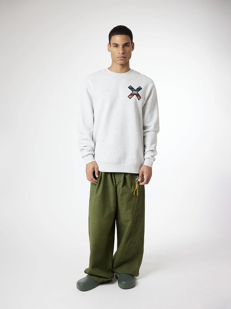 Poleron Unisex Classic Hoodie Gris Claro Blue Banana