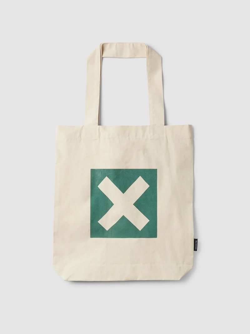 Tote Bag Unisex Nature Beige Blue Banana