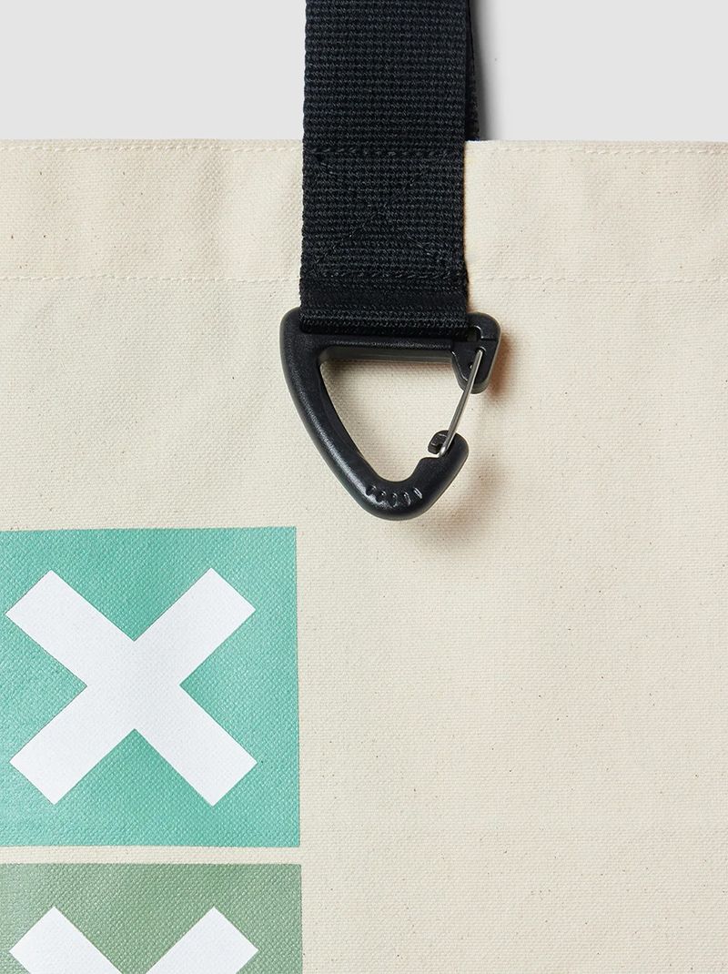 Tote Bag Unisex Square Beige Blue Banana