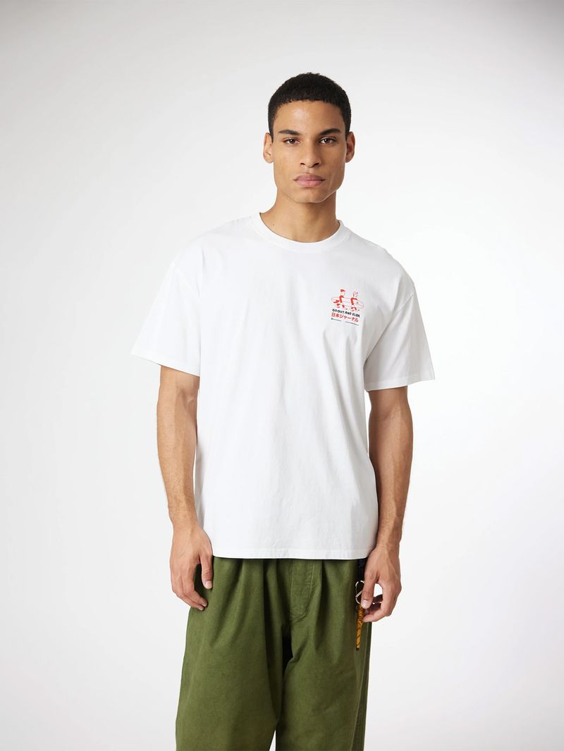 Polera M/C Unisex Coast Tee Blanco Blue Banana