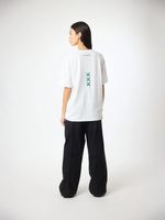 Polera M/C Unisex Bonfire Tee Blanco Blue Banana