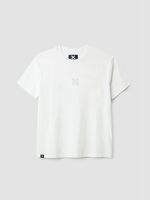 Polera M/C Unisex Bonfire Tee Blanco Blue Banana