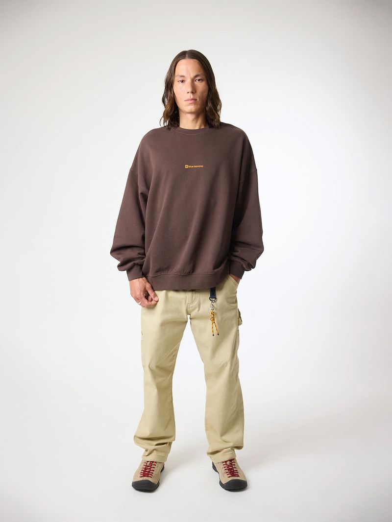 Poleron Unisex Clean Crew Café Blue Banana