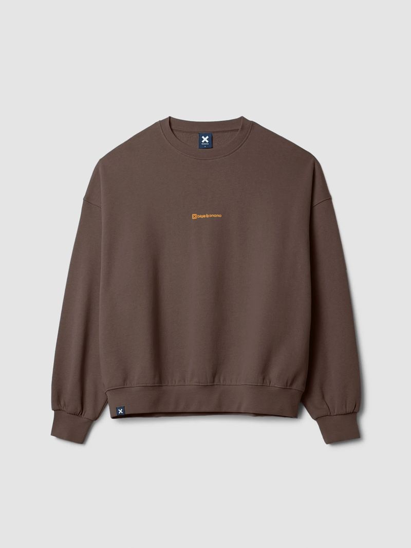 Poleron Unisex Clean Crew Café Blue Banana