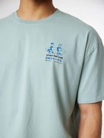 Polera M/C Unisex Coast Tee Menta Blue Banana